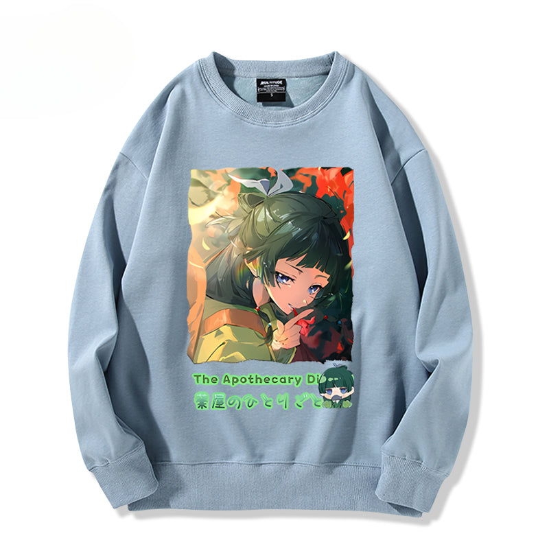 Unisex Anime Pattern Pullover Hoodie