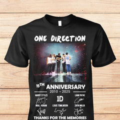 Unisex 1D 15th Anniversary T-Shirt