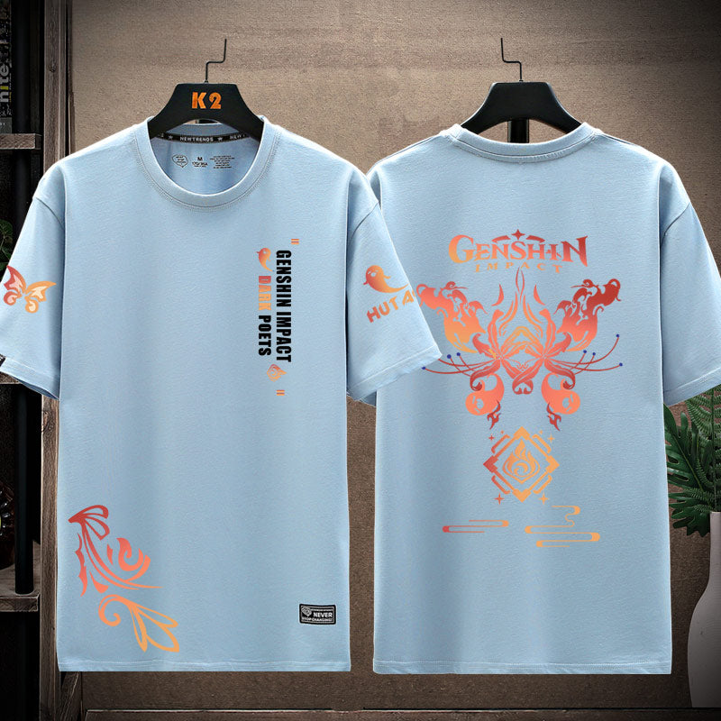 Unisex Game Pattern Cotton T-Shirt