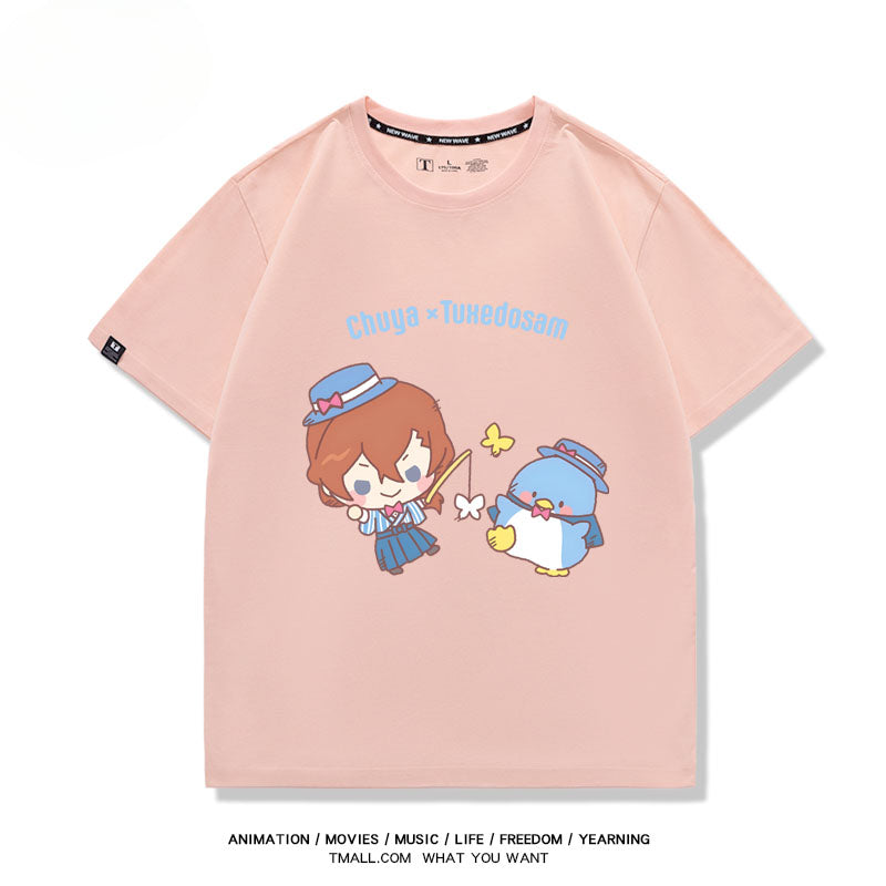 Women's Anime Print Cotton Summer T-shirt