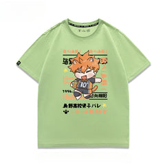 Hinata Cos Cotton Loose Short-sleeved T-shirt