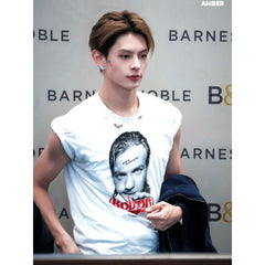 JAMES Same Portrait Print Short-sleeved Tee