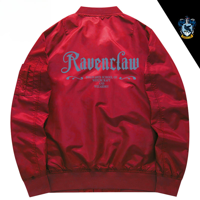 Unisex Harry Hogwarts Zipper Flight Jacket