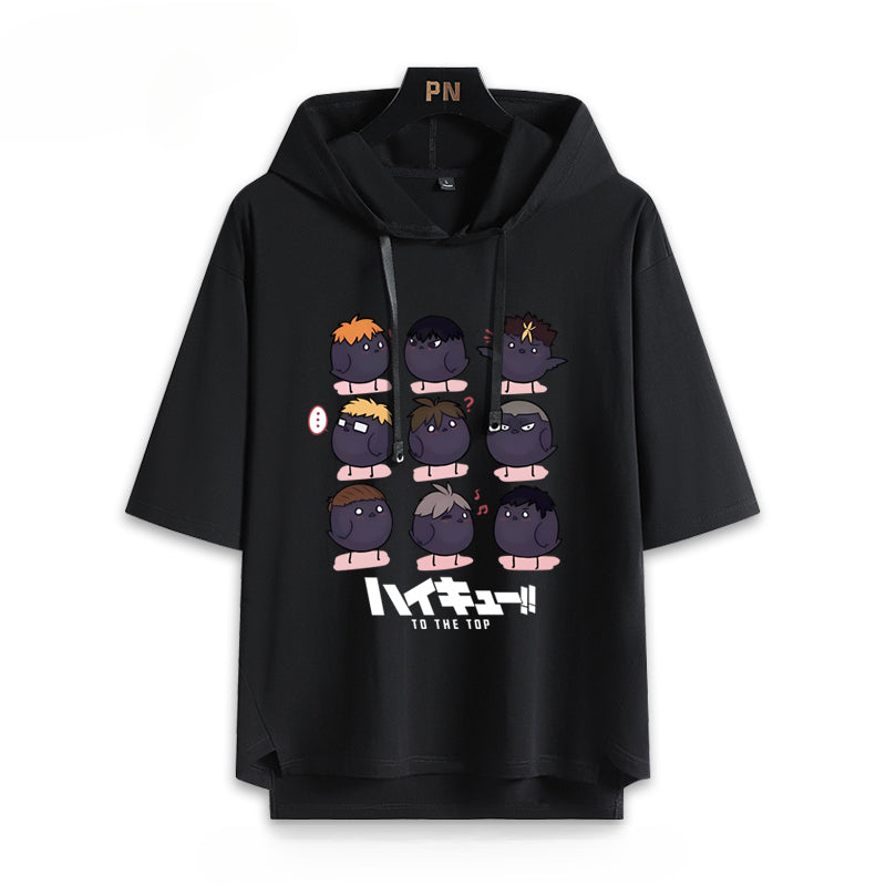 Karasuno High Hinata Hooded T-Shirt