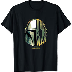 The Mandalorian This Is The Way Helmet Logo Stack T-Shirt