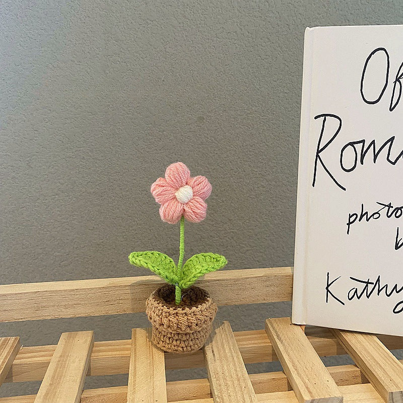 Handmade Crochet Flower Pot