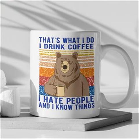 Creative Bear Ceramic Coffee Mug