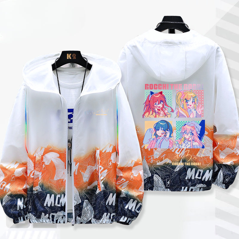 Casual Anime Zipper Sunscreen Thin Jacket