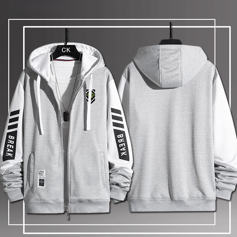 Trendy Anime Graphic Zipper Hooded Coat