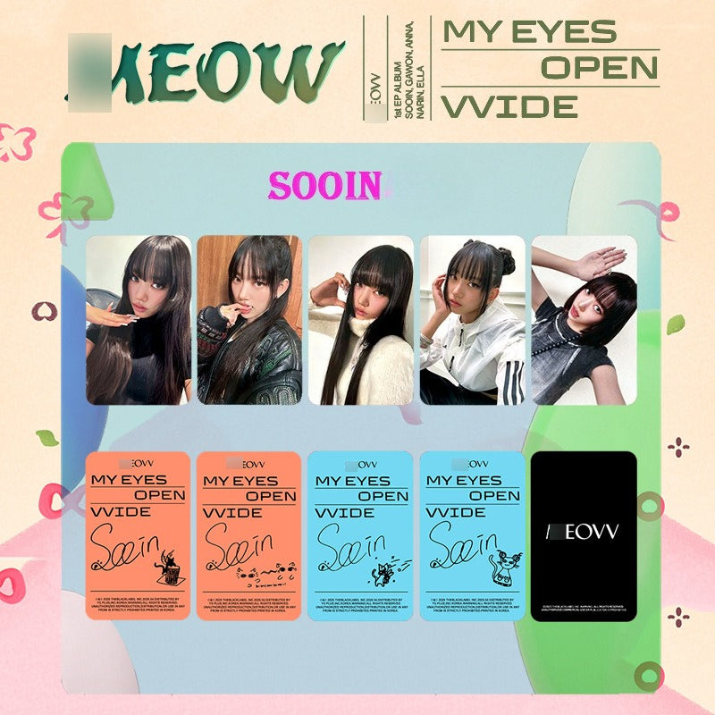 KPOP Album MY EYES OPEN VVIDE PhotoCard