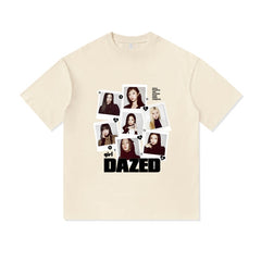 BM Group Polaroid Print Cotton T-shirt
