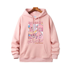Bocchi Anime Graphic Pullover Hoodie
