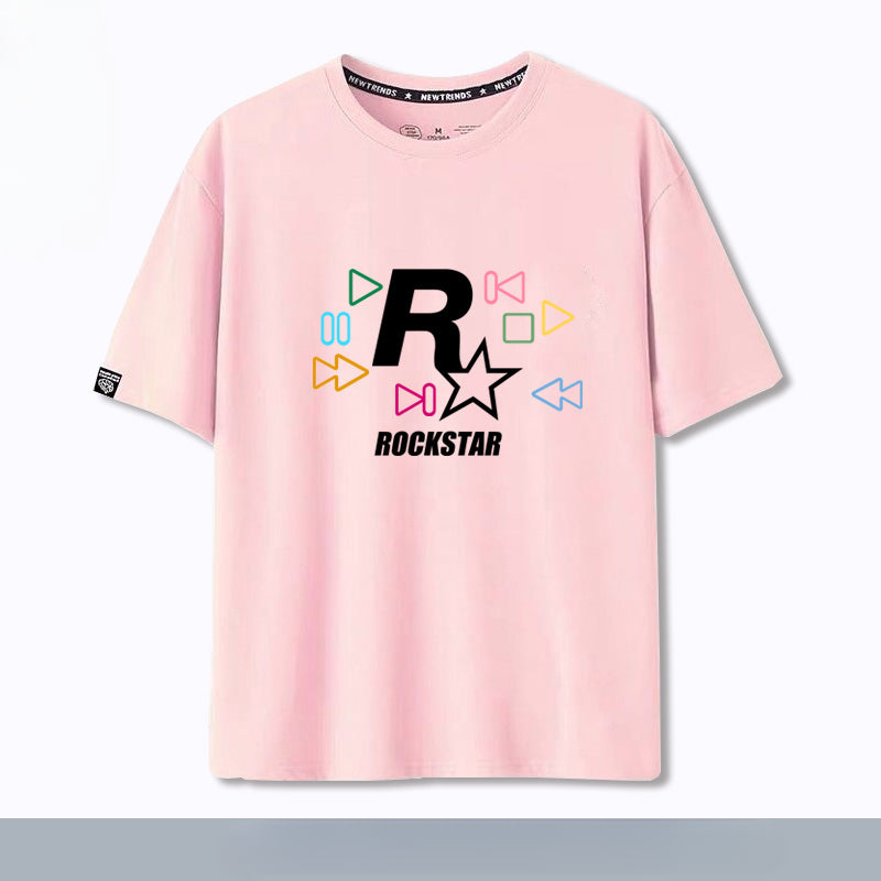 Unisex Game R Star Cotton Short Sleeve T-Shirt