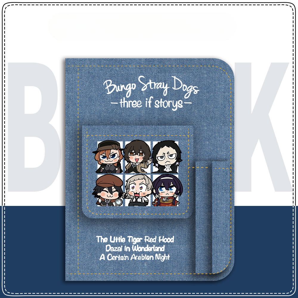 Dazai Anime Denim Notebook