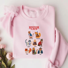 Stranger Cats Crew Neck Sweatshirt
