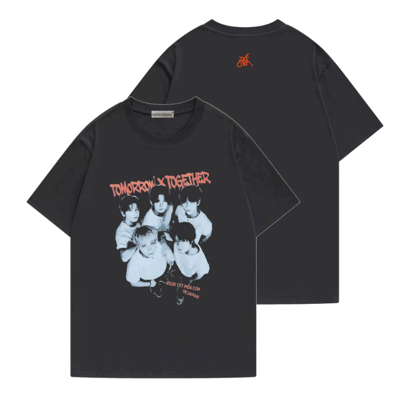 TXT Character Printed Short-sleeved T-shirt