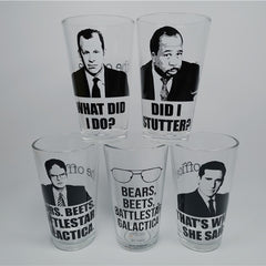 The Office Glass Water Cup