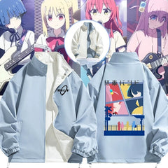 Kessoku Band Graphic Zip-up Jacket Top