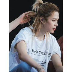 BANGTAN TOUR Short-sleeved Cotton T-shirt