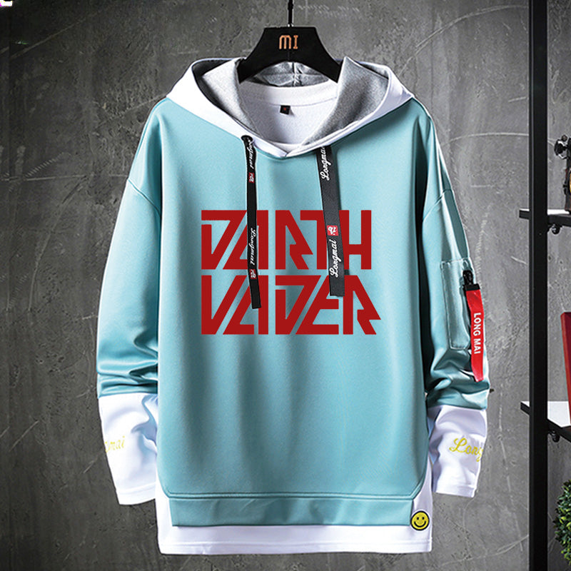 Unisex Darth Vader Print Pullover Hoodie