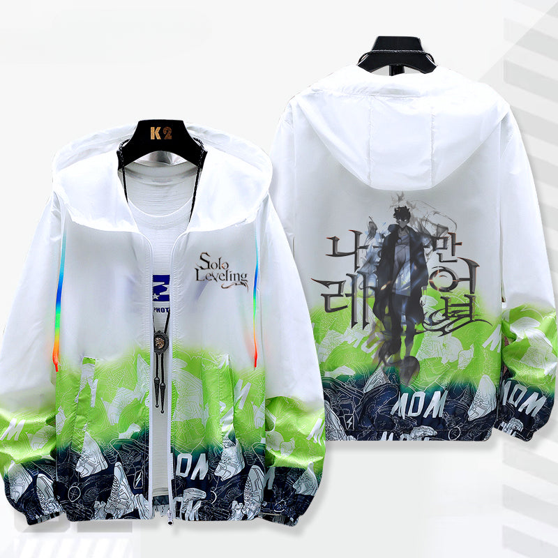 Unisex Casual Anime Thin Sunscreen Jacket