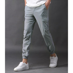 Men's Summer Silk Fabric Casual Pants