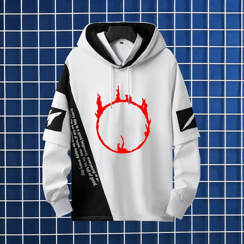 Men's Game Color Block Hooded Jacket
