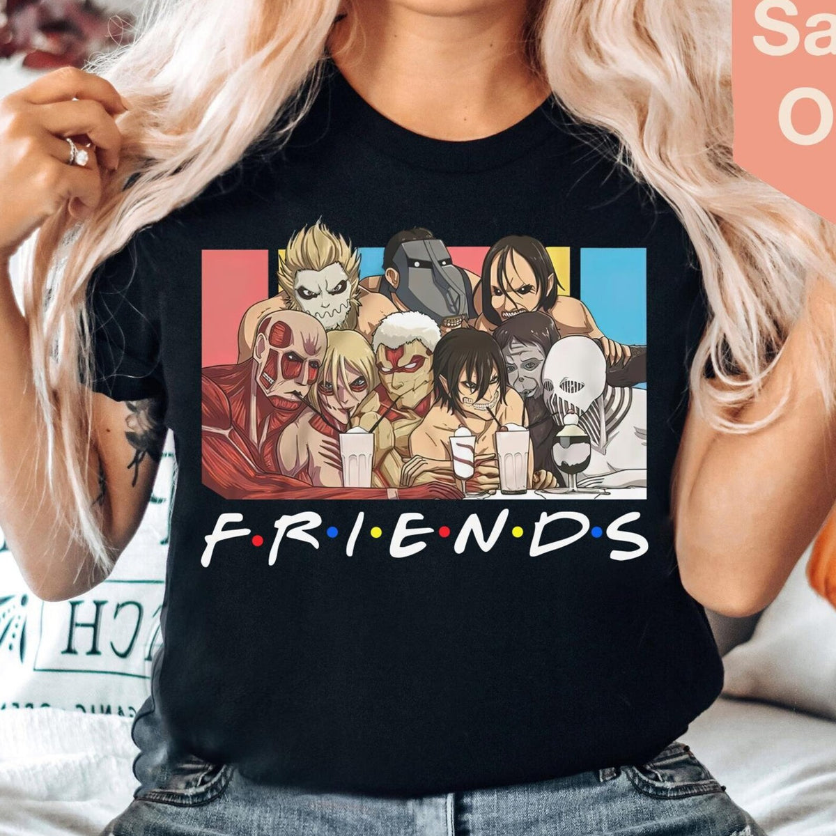 Vintage Friends AOT Funny T-shirt