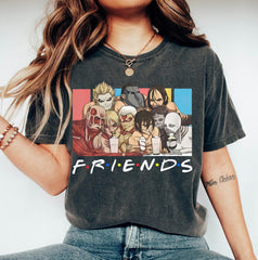 Vintage Friends AOT Funny T-shirt