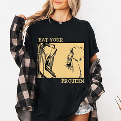 Eat Your Protein Anime Graphic Tee