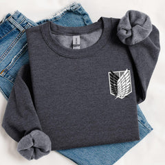 Unisex Wings of Freedom Print Crewneck Sweatshirt