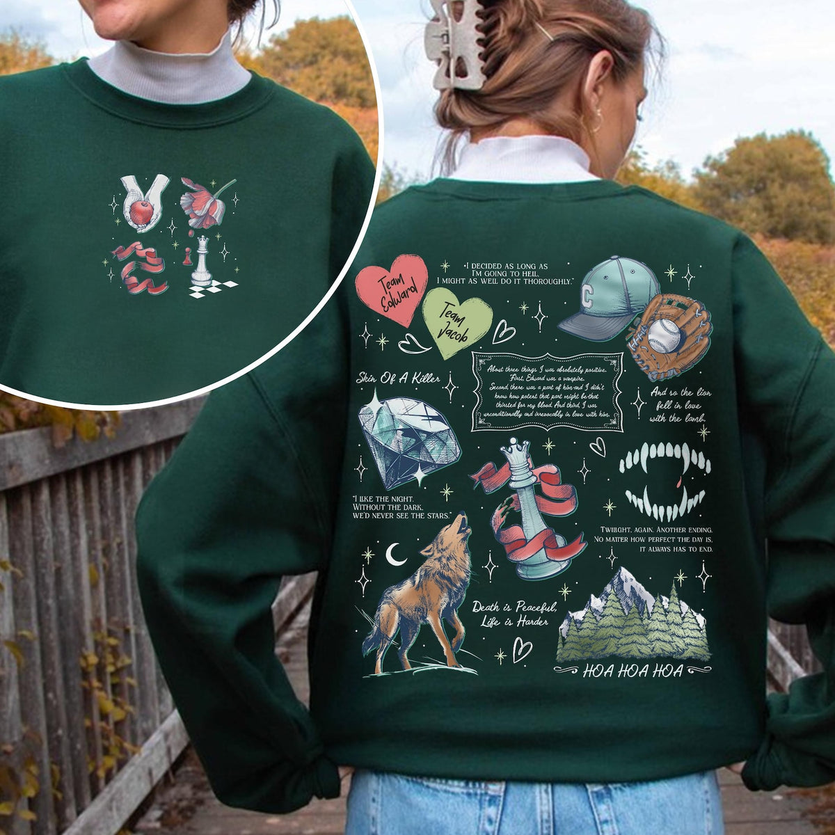 Twilight Saga Inspired Aesthetic Sweatshirt