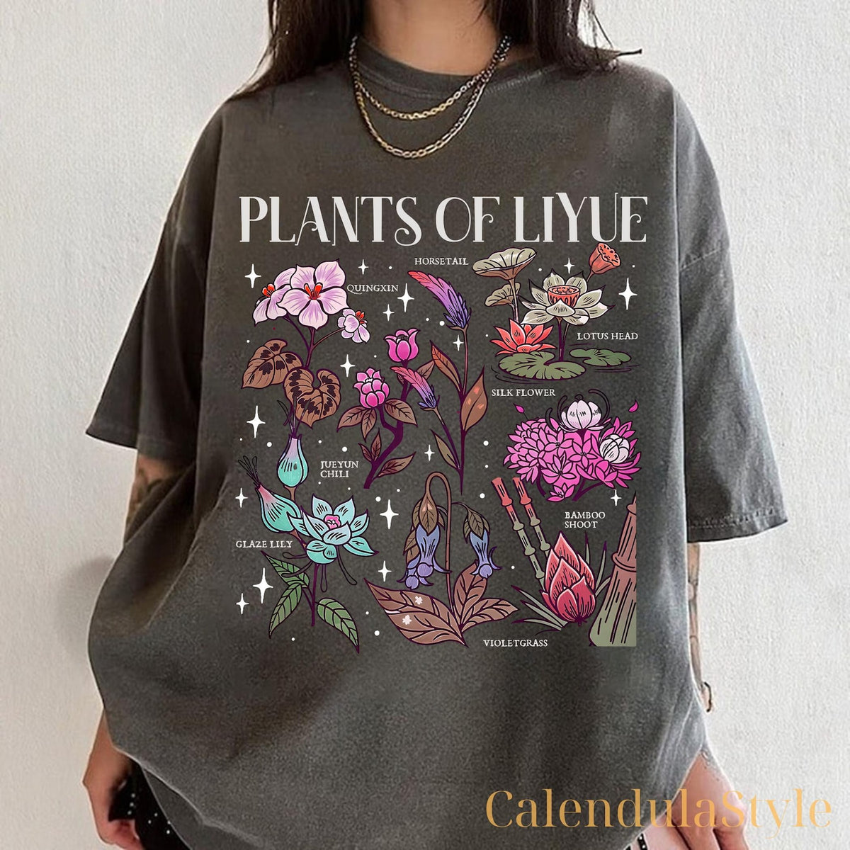 Plants of Liyue Floral Game Lover Tee