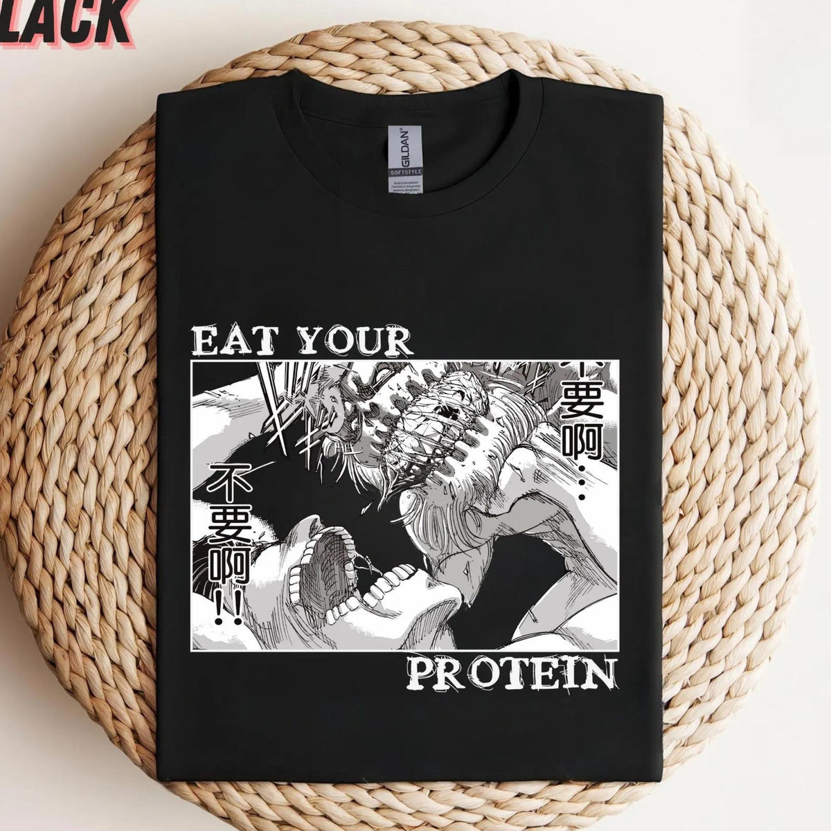 Eat Your Protein Anime Crewneck T-shirt