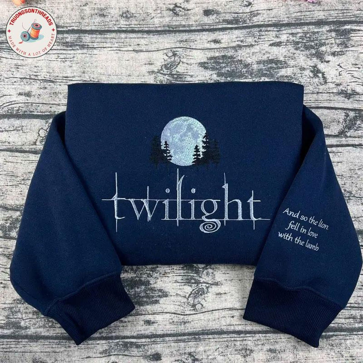 Twilight Saga Embroidered Crewneck Sweatshirt