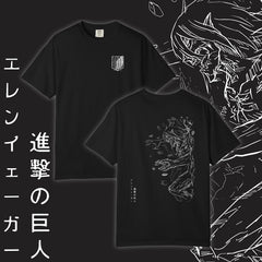 Unisex Eren Yeager Graphic Anime Tee
