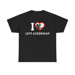 I Love Levi Ackerman Unisex Anime Tee