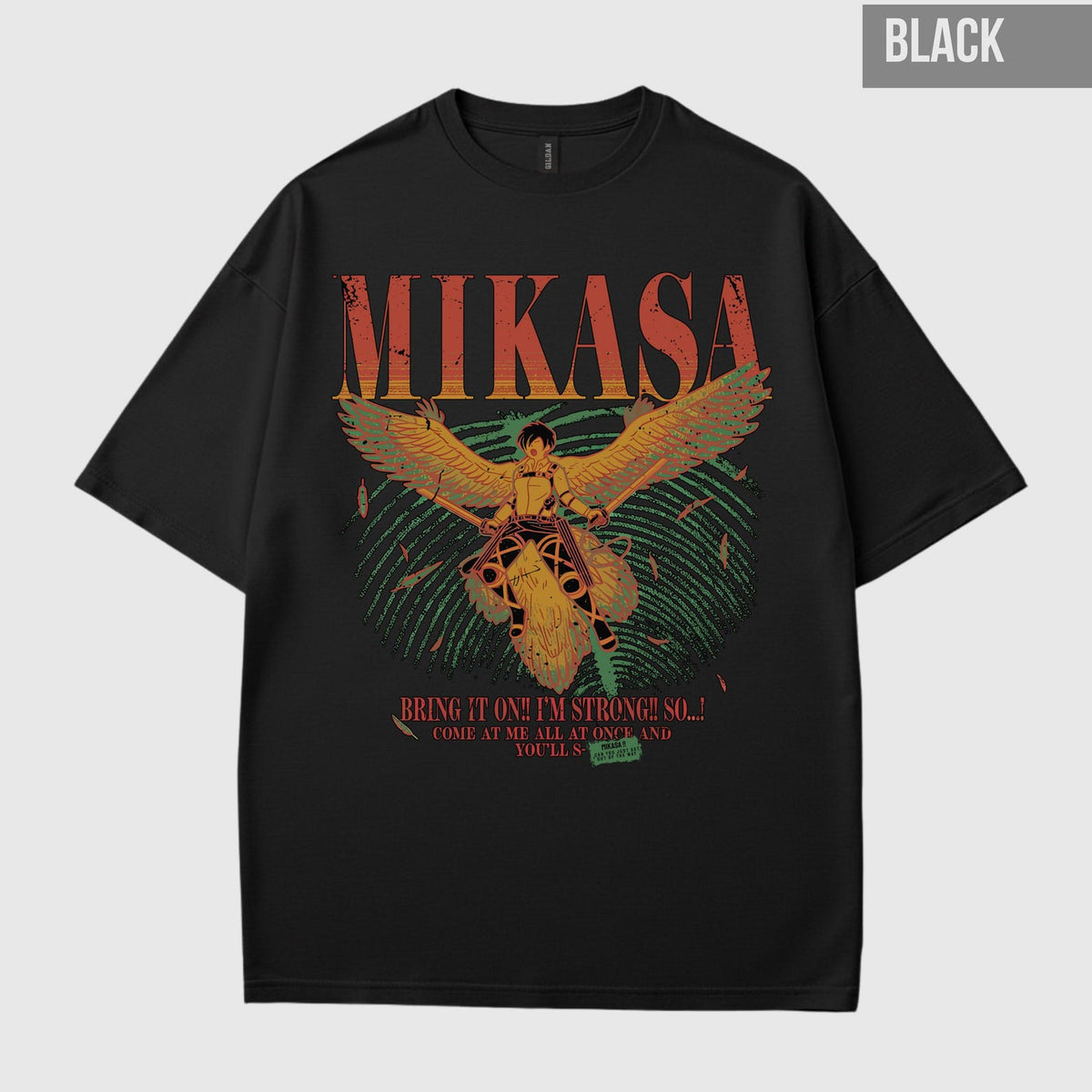 Vintage Mikasa Graphic Anime T-shirt