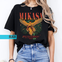 Vintage Mikasa Graphic Anime T-shirt