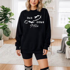 SKZ Do It Divine Graphic Printed Hoodie Top