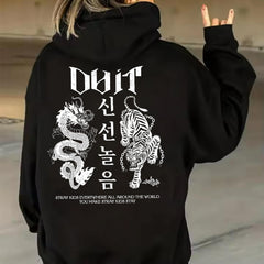 SKZ Do It Divine Graphic Printed Hoodie Top