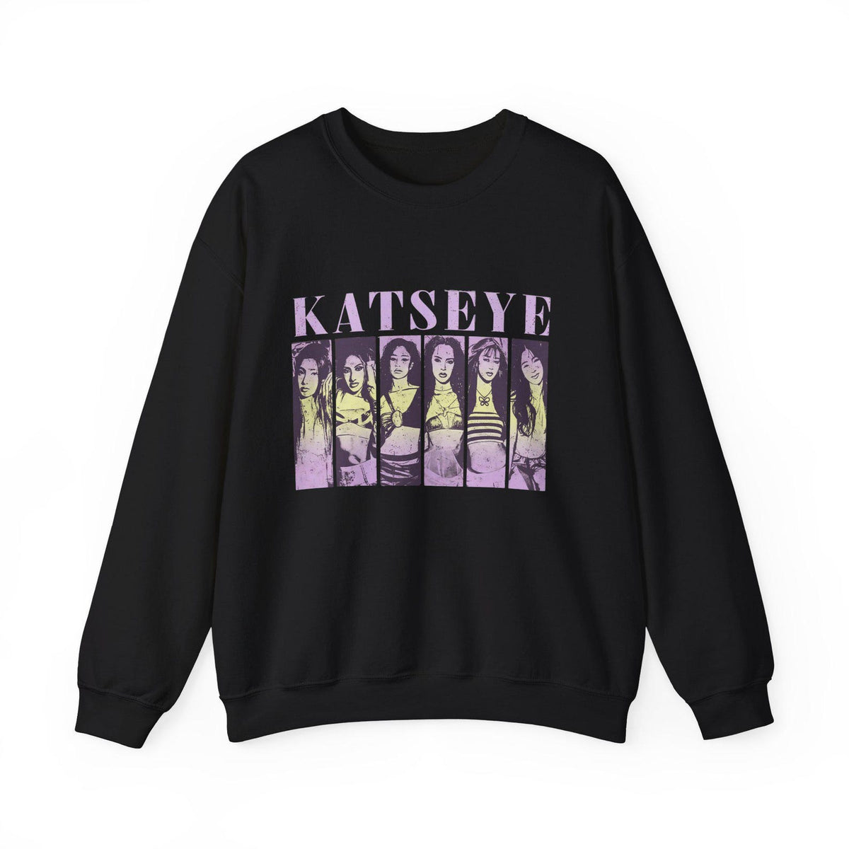 Vintage Katseye Graphic Crewneck Pullover Sweatshirt