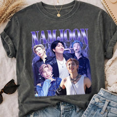 Vintage Namjoon Graphic Printed Tee