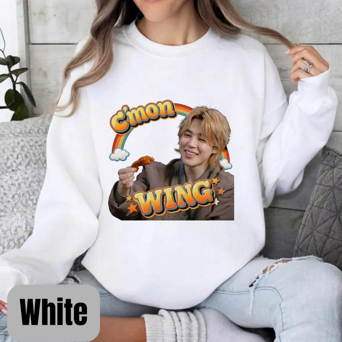 Come on Wing Jimin Crewneck Sweatshirt