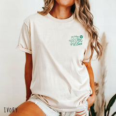 Into the Sun Lyrics Graphic Trendy Army Tee