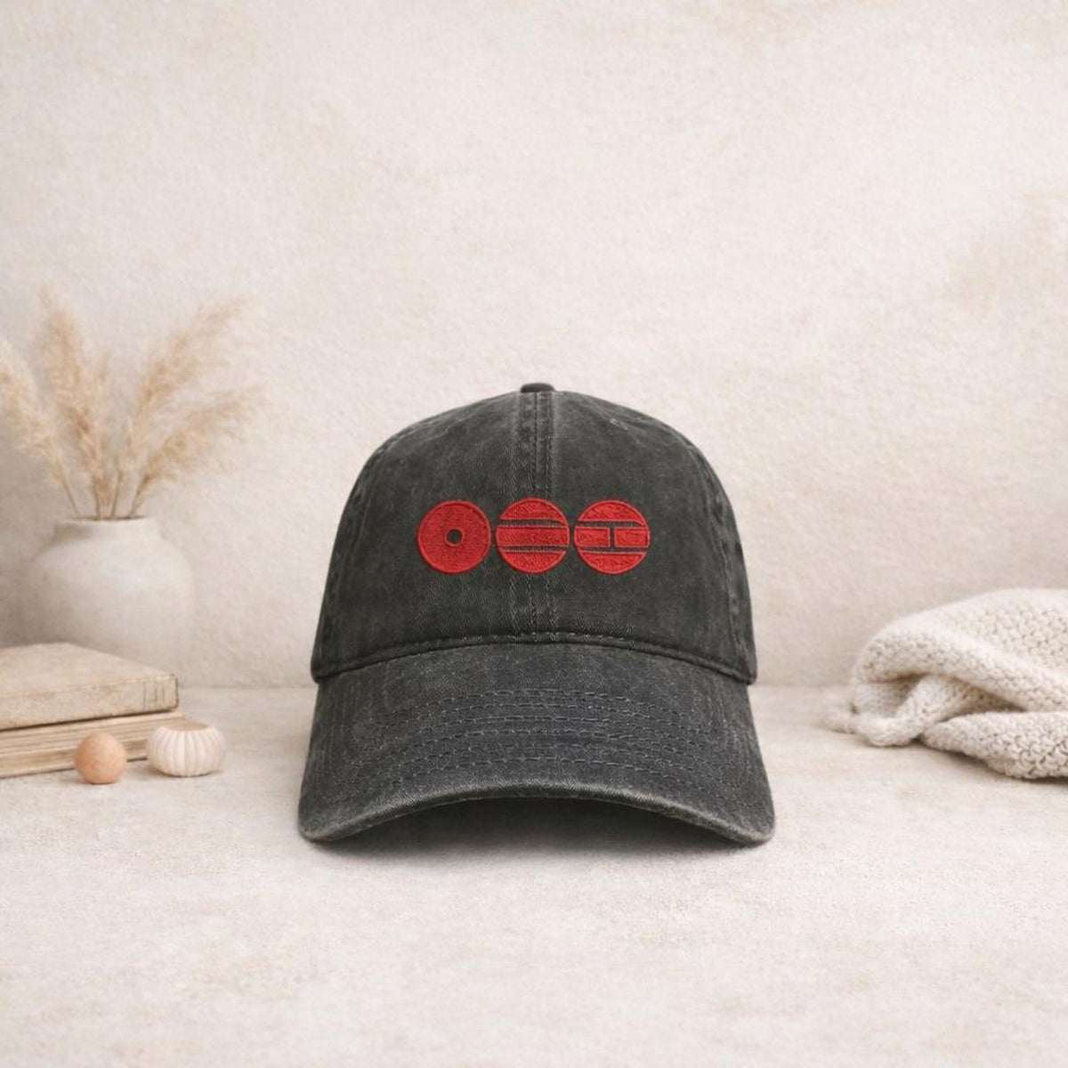 Vintage Arirang LOGO Washed Baseball Cap