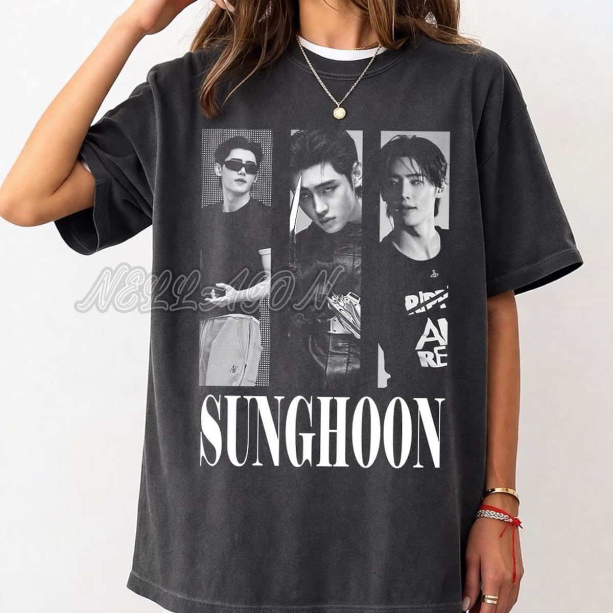 SungHoon Collage Graphic T-shirt Top