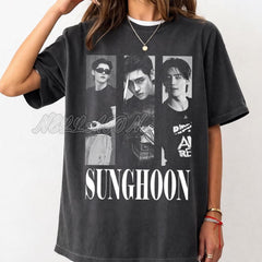 SungHoon Collage Graphic T-shirt Top