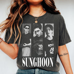 SungHoon Collage Graphic T-shirt Top