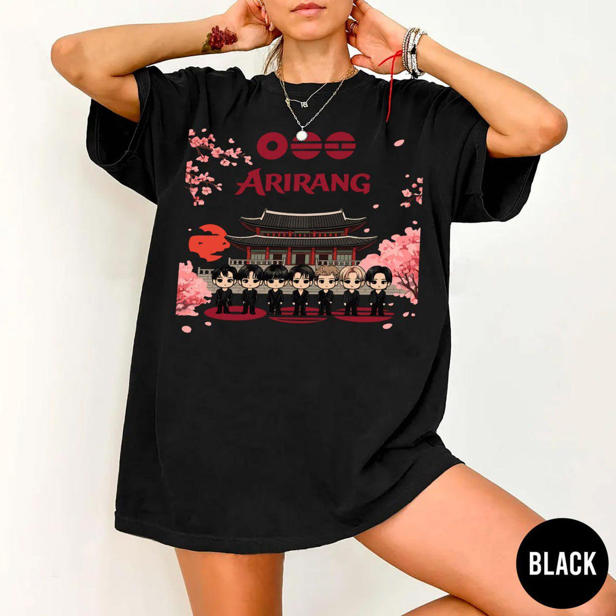 BANGTAN Arirang Chibi Style Graphic T-shirt